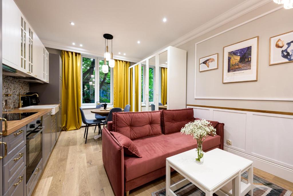 Kuchyňa alebo kuchynka v ubytovaní Native Apartments Nowowiejska 9