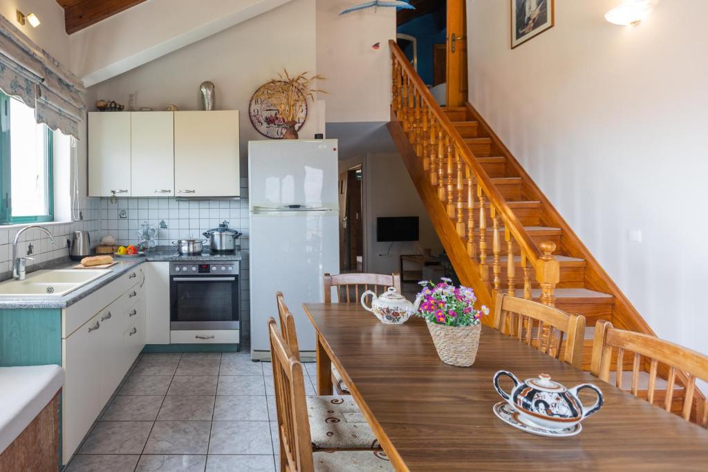 Kuchyň nebo kuchyňský kout v ubytování A&S Seaside Maisonette