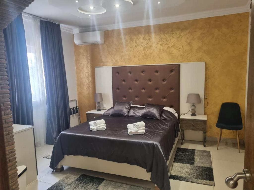 Postel nebo postele na pokoji v ubytování Villa Natka