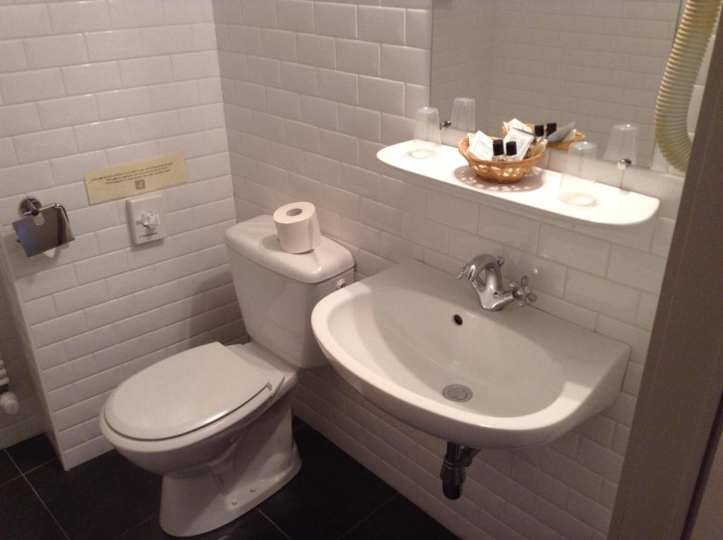 Koupelna v ubytování Hotel Patritius
