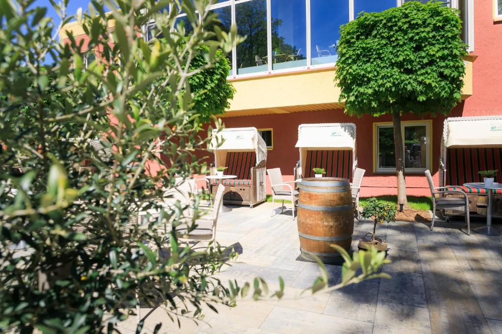 Zahrada ubytování Pension Erdmann - Hotel Garni