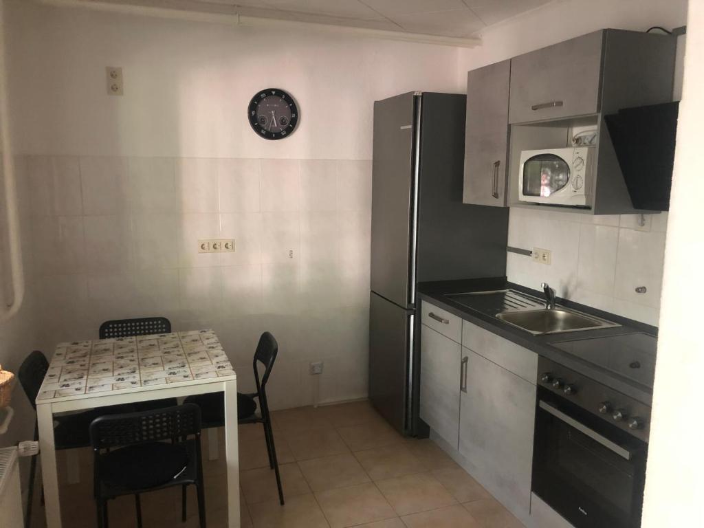 Kuchyň nebo kuchyňský kout v ubytování Ferienwohnung Ziemons