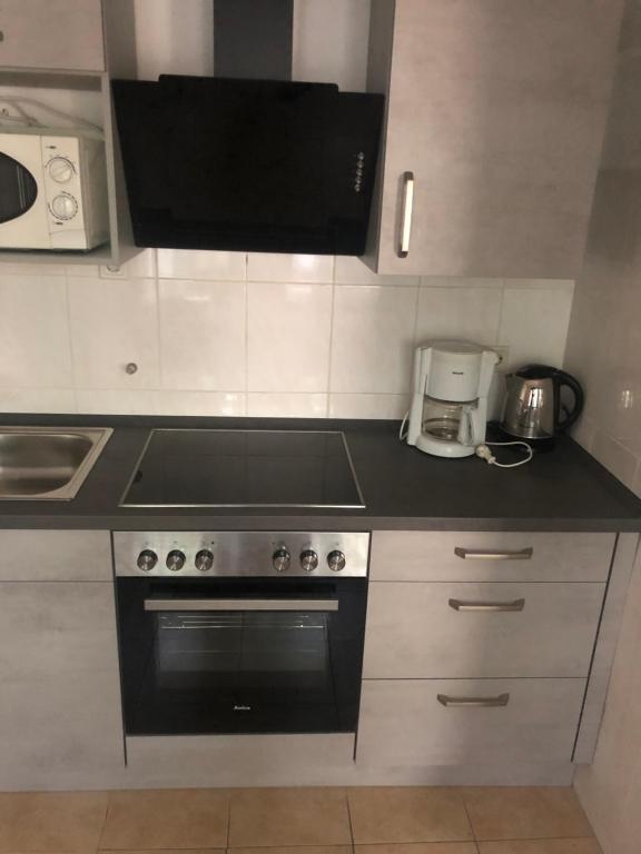 Kuchyň nebo kuchyňský kout v ubytování Ferienwohnung Ziemons