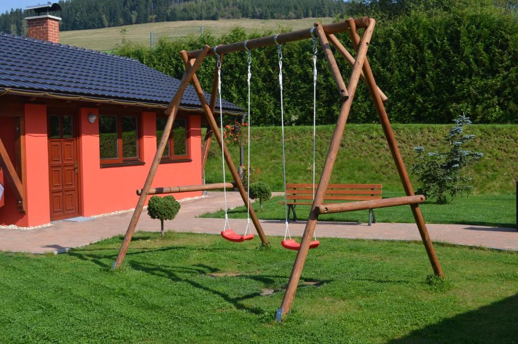 Herní místnost nebo prostor pro děti v ubytování Penzion Ovčárna