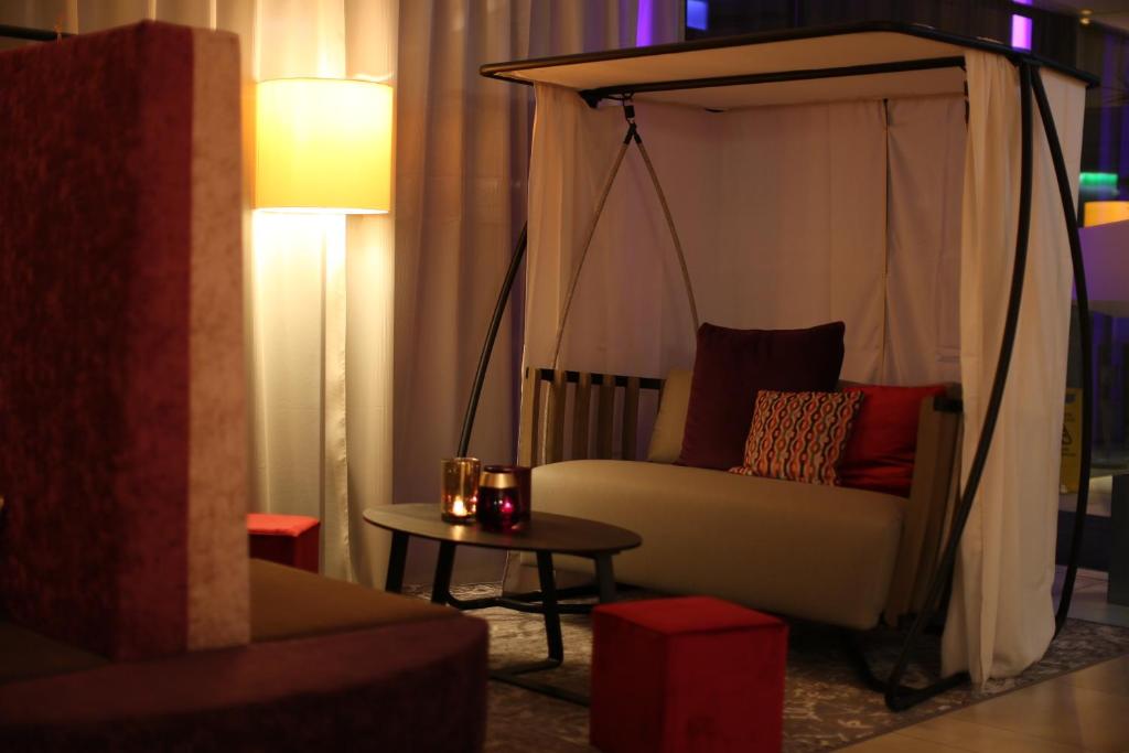 Posezení v ubytování arte Hotel Linz