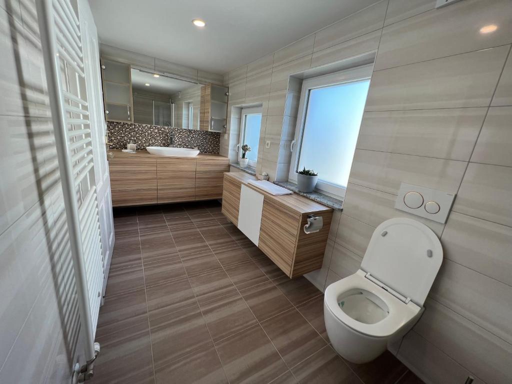 Koupelna v ubytování Guesthouse Avsenik