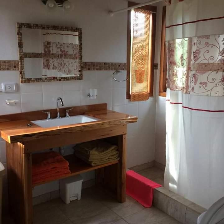 Koupelna v ubytování Cabañas La Ufu