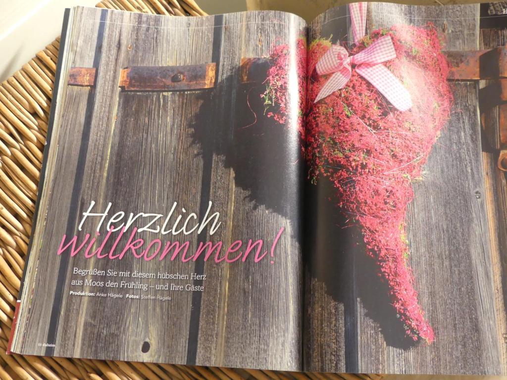 ObernheimにあるHaus Heimatliebeの赤い心の本