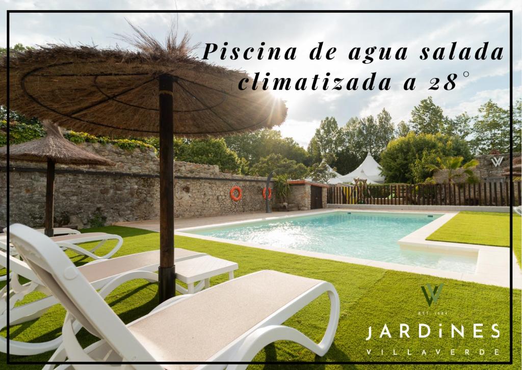 Jardines Villaverde 내부 또는 인근 수영장