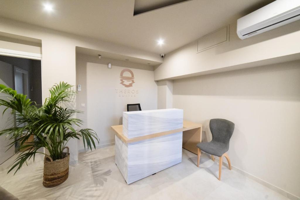 Posedenie v ubytovaní Theros Suites