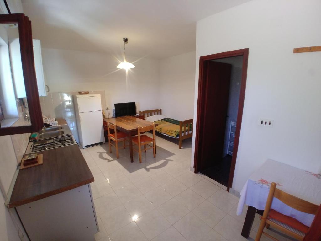 Kuchyň nebo kuchyňský kout v ubytování Apartments Bubica