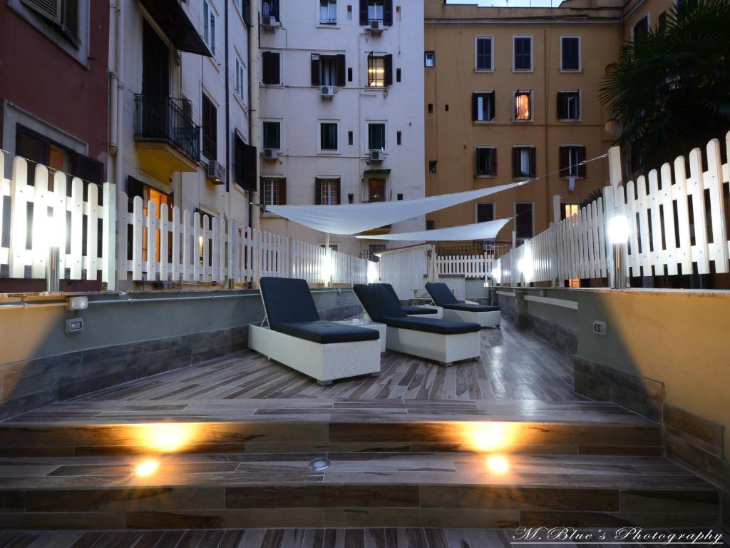 A seating area at Vatican's Roof