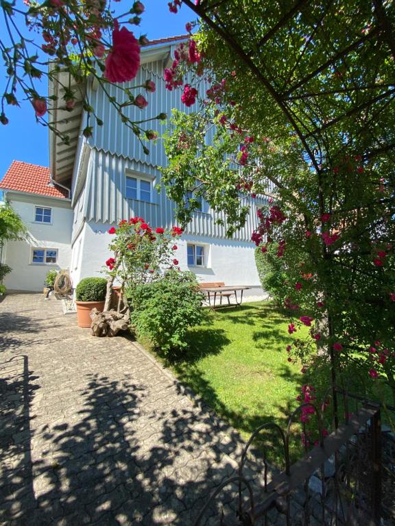 Ferienwohnung d.d. Chaletにある庭