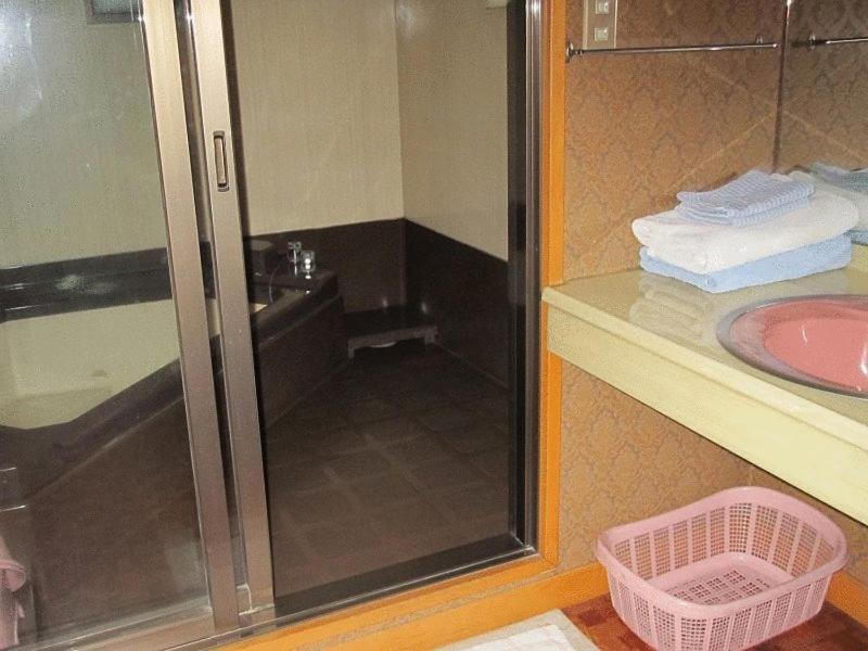 Koupelna v ubytování Ryokan Fuji