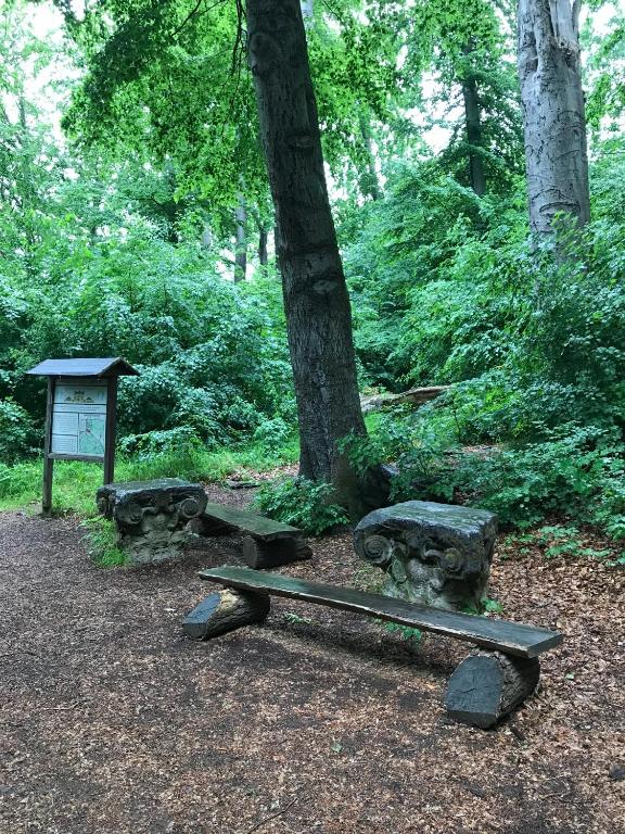 Zahrada ubytování Ferienwohnung Morgensonne am Kurpark Bad Berka - Parkplatz - Spielplatz - WLAN - 2 Schlafzimmer