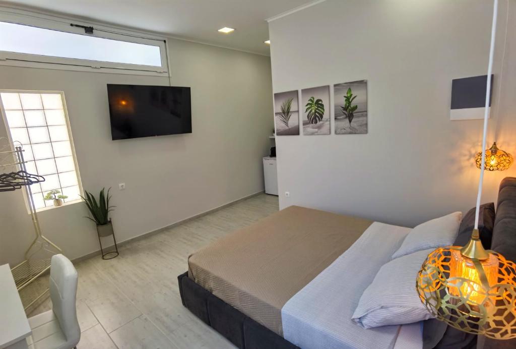 A television and/or entertainment centre at Elia Room & Garden II (new entry)