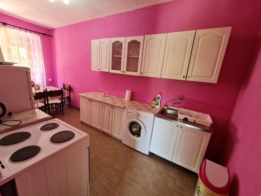 Kuchyň nebo kuchyňský kout v ubytování Apartment Dragone