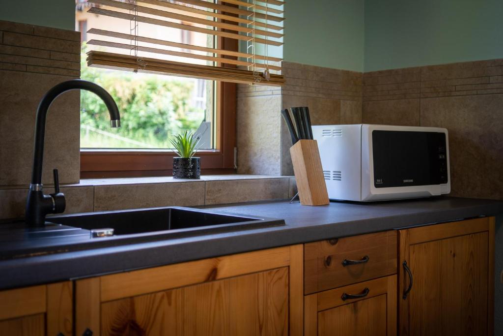 Kuchyňa alebo kuchynka v ubytovaní Apartamenty Góralmobile Zakopane