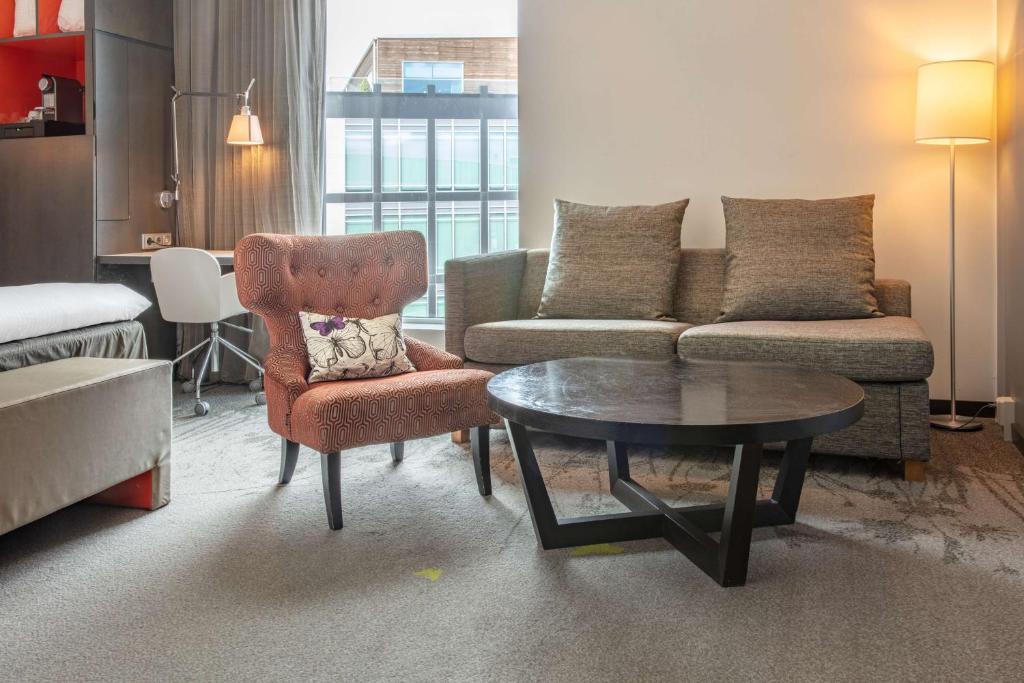 Posezení v ubytování Radisson Blu Hotel Uppsala