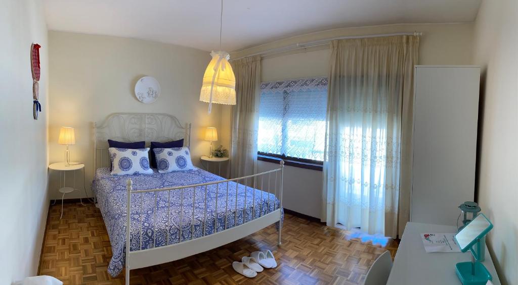 Postel nebo postele na pokoji v ubytování Jardim da Celeste