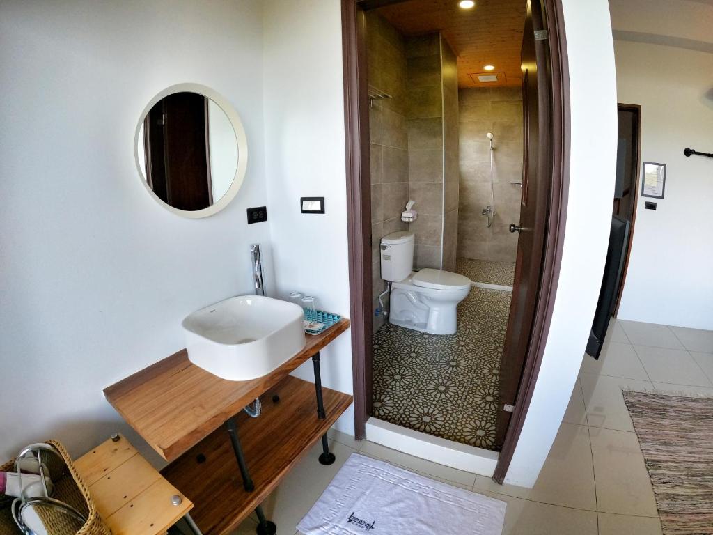 Koupelna v ubytování Imanuel Surfing B&B No 2