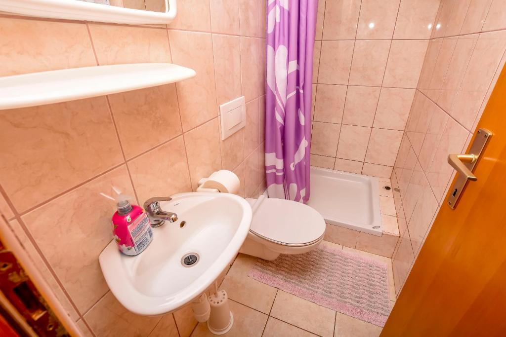 Koupelna v ubytování Apartment Anka