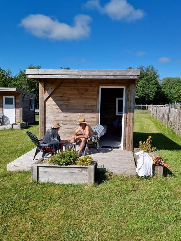 Zahrada ubytování O2 Camping