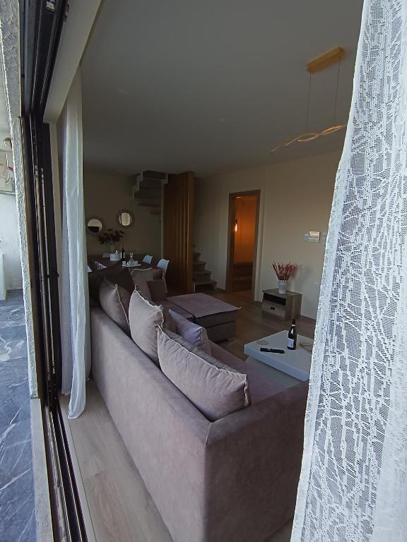 Posezení v ubytování Blue Seaview Suites