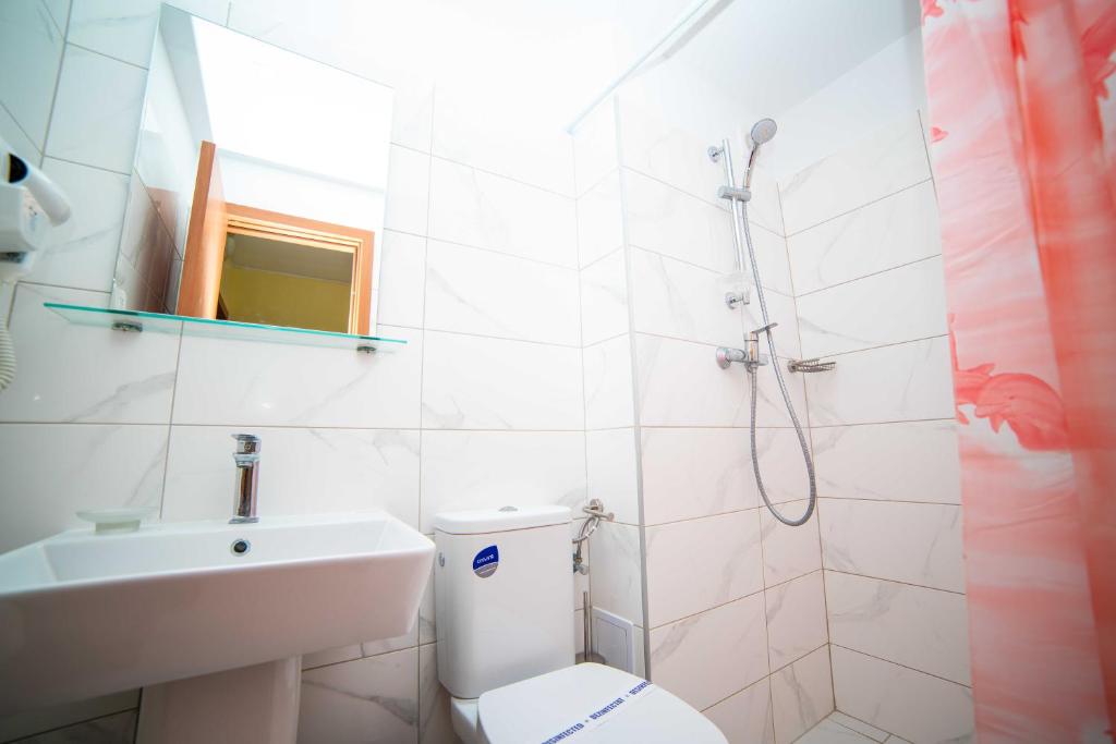 Koupelna v ubytování Hotel Meteor