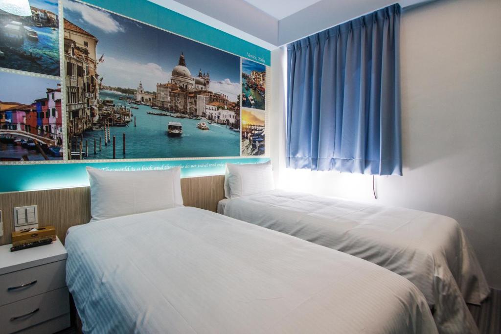 Postel nebo postele na pokoji v ubytování Morwing Hotel - Ocean