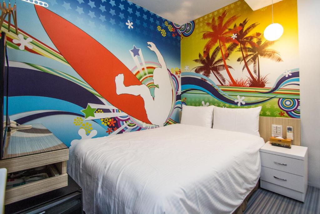 Ліжко або ліжка в номері Morwing Hotel - Ocean
