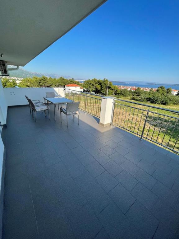 Balkón alebo terasa v ubytovaní Seaview Apartments Lagetar
