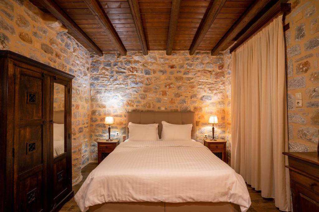 Postel nebo postele na pokoji v ubytování Guesthouse Laoula