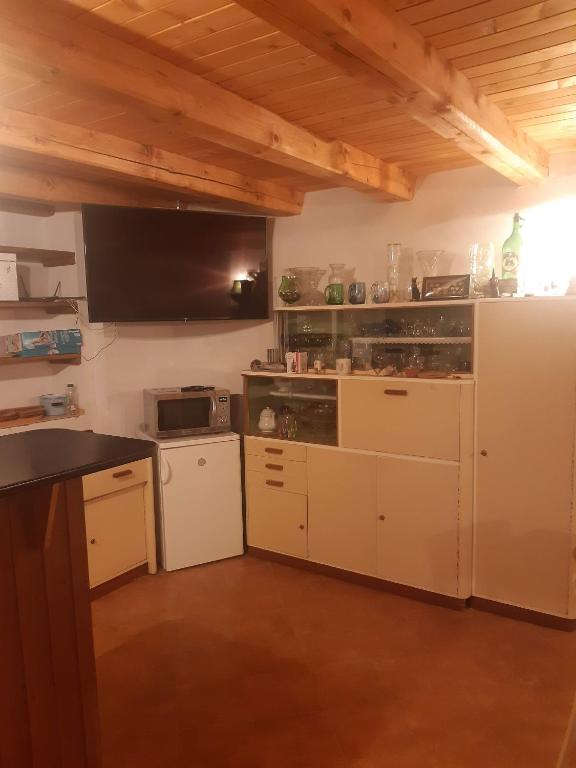 Kuchyň nebo kuchyňský kout v ubytování Kubátovna