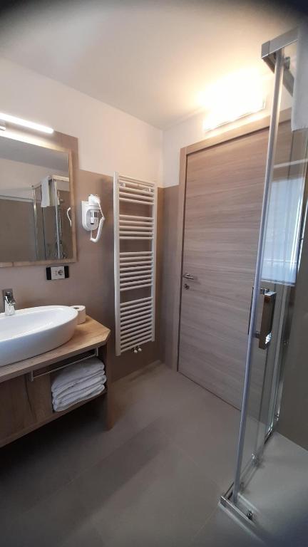 Koupelna v ubytování casa vacanze arcobaleno