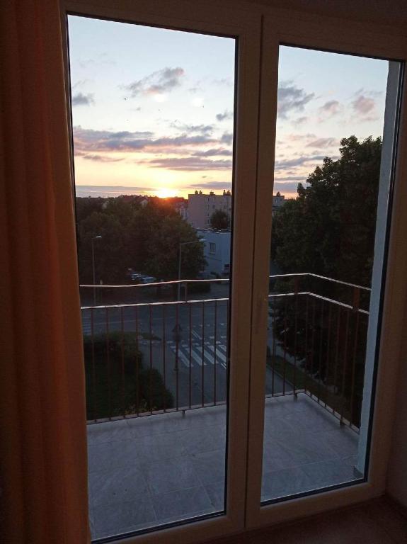 Balkón alebo terasa v ubytovaní Apartament w Centrum Giżycka