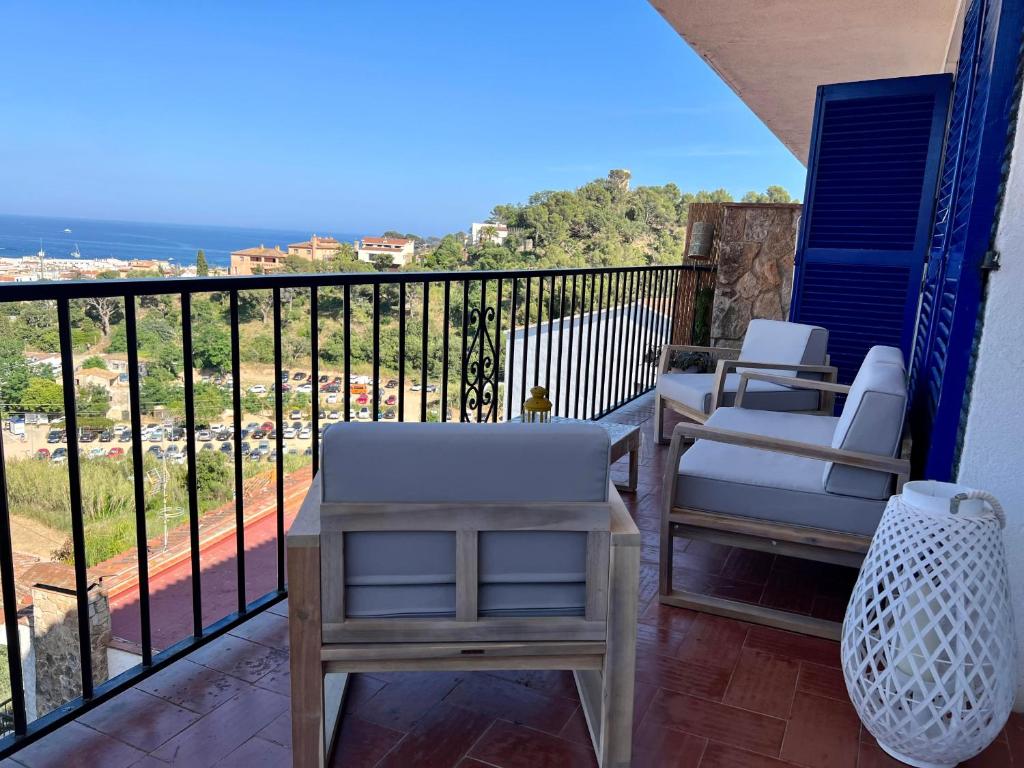 Balkón nebo terasa v ubytování ZEN Apartment sea views