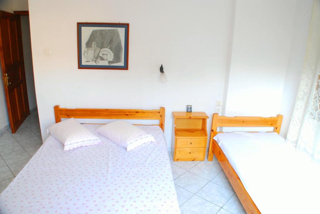 Cama ou camas em um quarto em Studios Efi