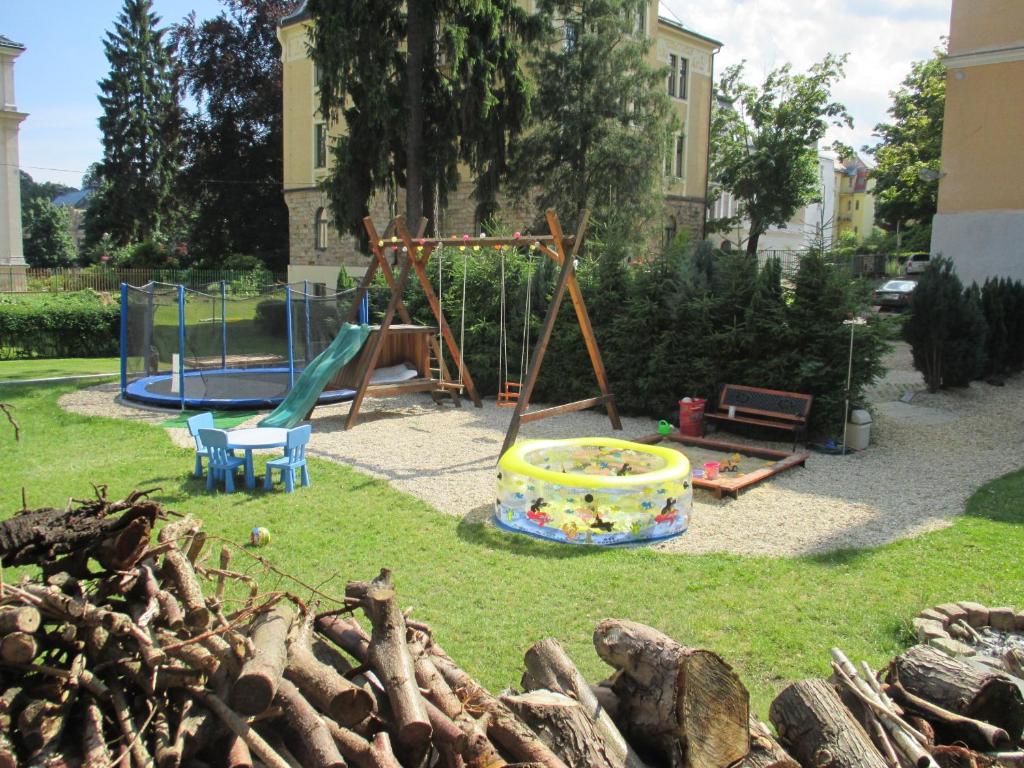 Herní místnost nebo prostor pro děti v ubytování Wellness Penzion U Muzea