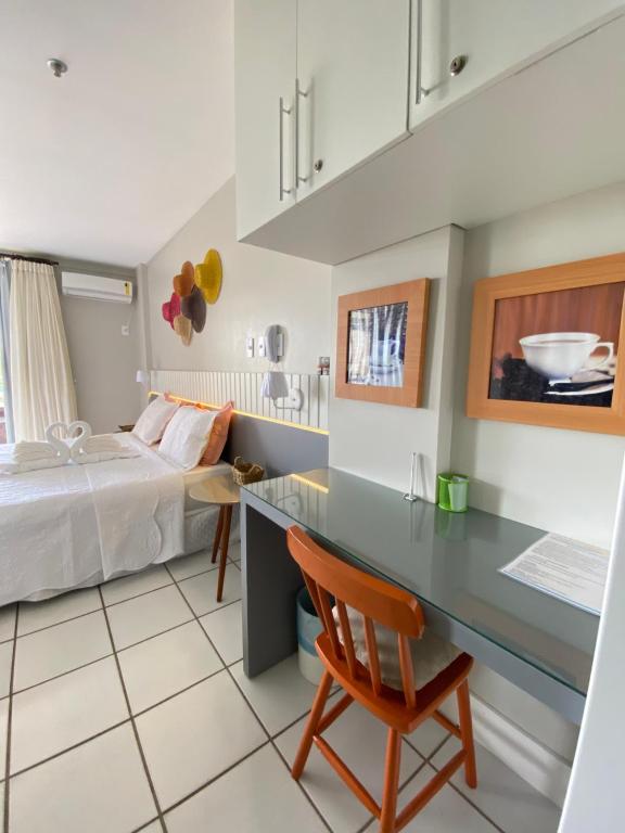 Postel nebo postele na pokoji v ubytování Gran Lençóis Flat Barreirinhas Apt 509