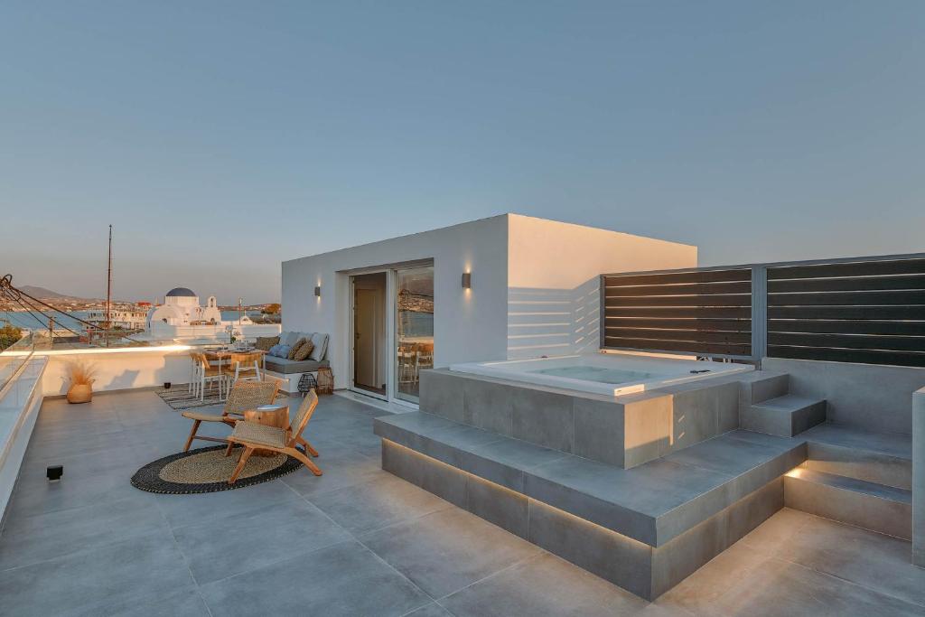 Posezení v ubytování Nautica suites - Grand Suite with jacuzzi