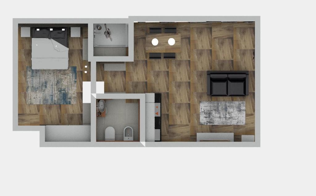 Plan piętra w obiekcie Apartment Steinach
