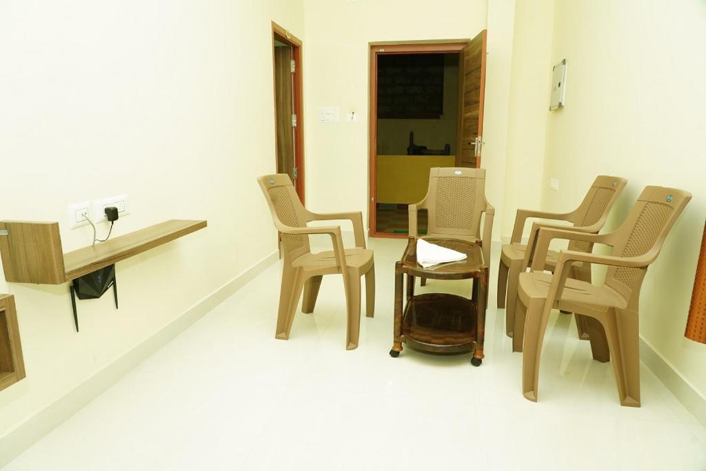 Posezení v ubytování NJK Residency