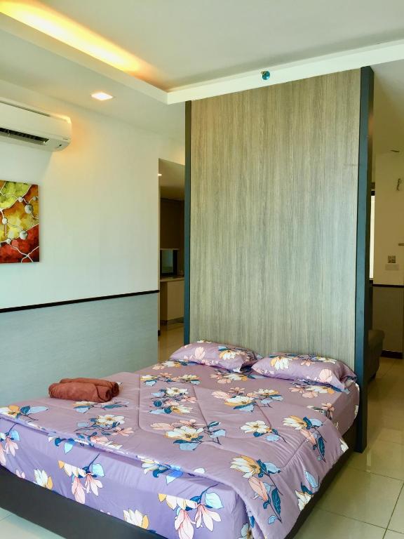 Postel nebo postele na pokoji v ubytování D Wharf Port Dickson Private Condo Waterfront