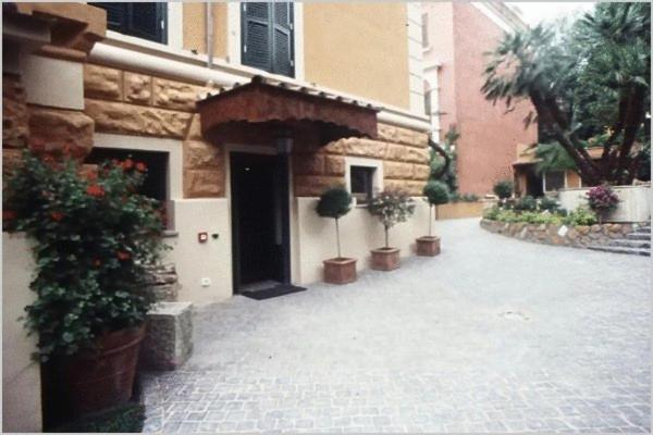 O edifício onde o hotel está situado
