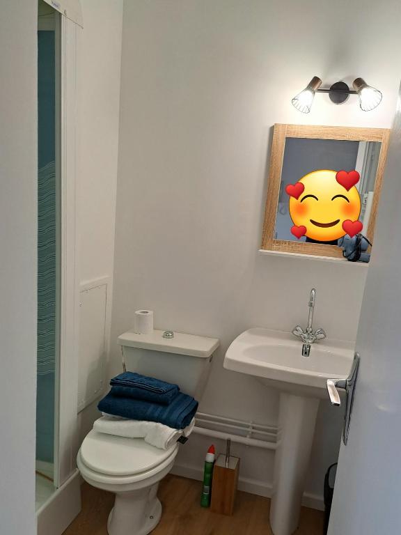 Kúpeľňa v ubytovaní La plage