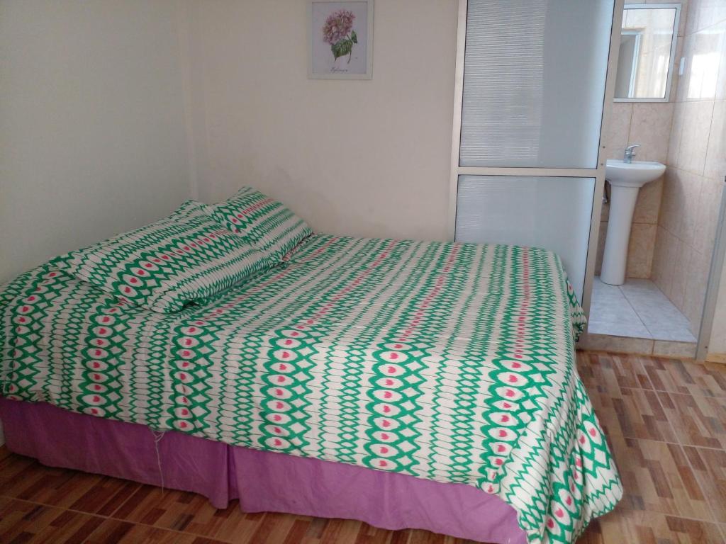 Postel nebo postele na pokoji v ubytování HOSTAL SOL ATACAMA -CALDERA