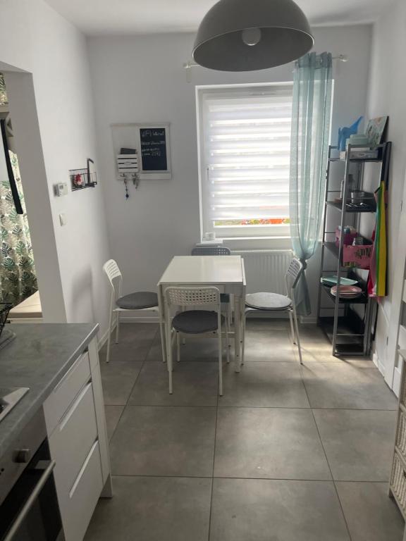 Kuchyňa alebo kuchynka v ubytovaní Apartament Słoneczna Oliwa