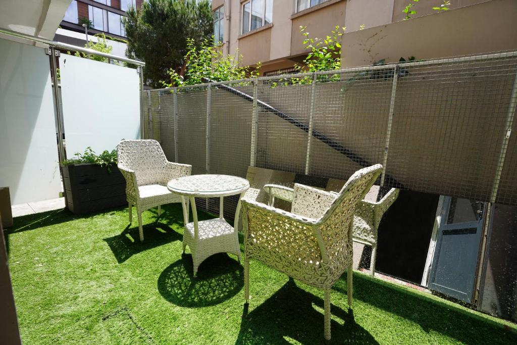 A garden outside Time Hotel Mecidiyekoy