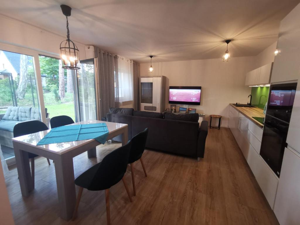 Kuchyňa alebo kuchynka v ubytovaní Apartament Zielona Trawka